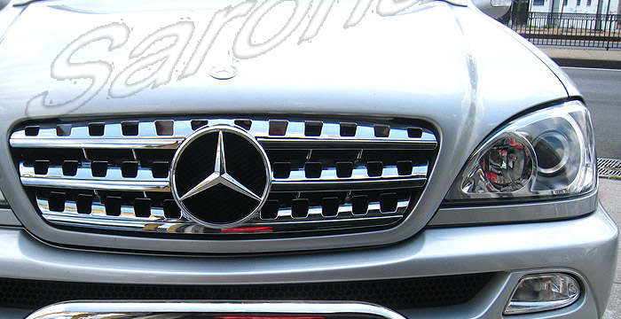 Custom Mercedes ML Grill  SUV/SAV/Crossover (1998 - 2005) - $350.00 (Manufacturer Sarona, Part #MB-011-GR)